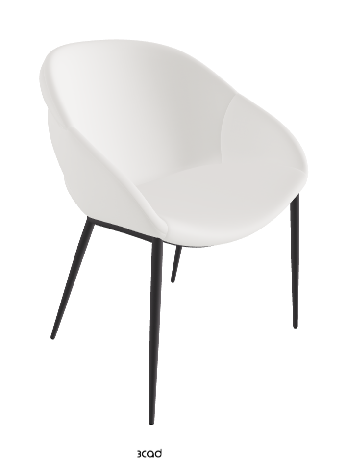 Camilla ML Dining Armchair_Graphite Embossed_Soft Leather_Palladio