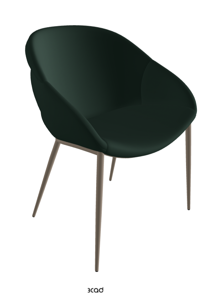 Camilla ML Dining Armchair_Titanium Embossed_Soft Leather_Sherwood