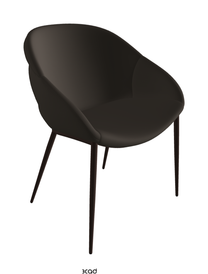 Camilla ML Dining Armchair_Bronze Embossed_Synthetic Leather_Fossil