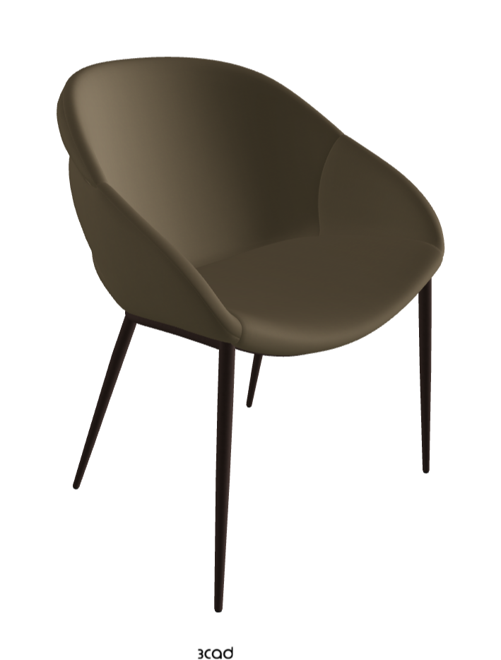 Camilla ML Dining Armchair_Bronze Embossed_Synthetic Leather_Argilla