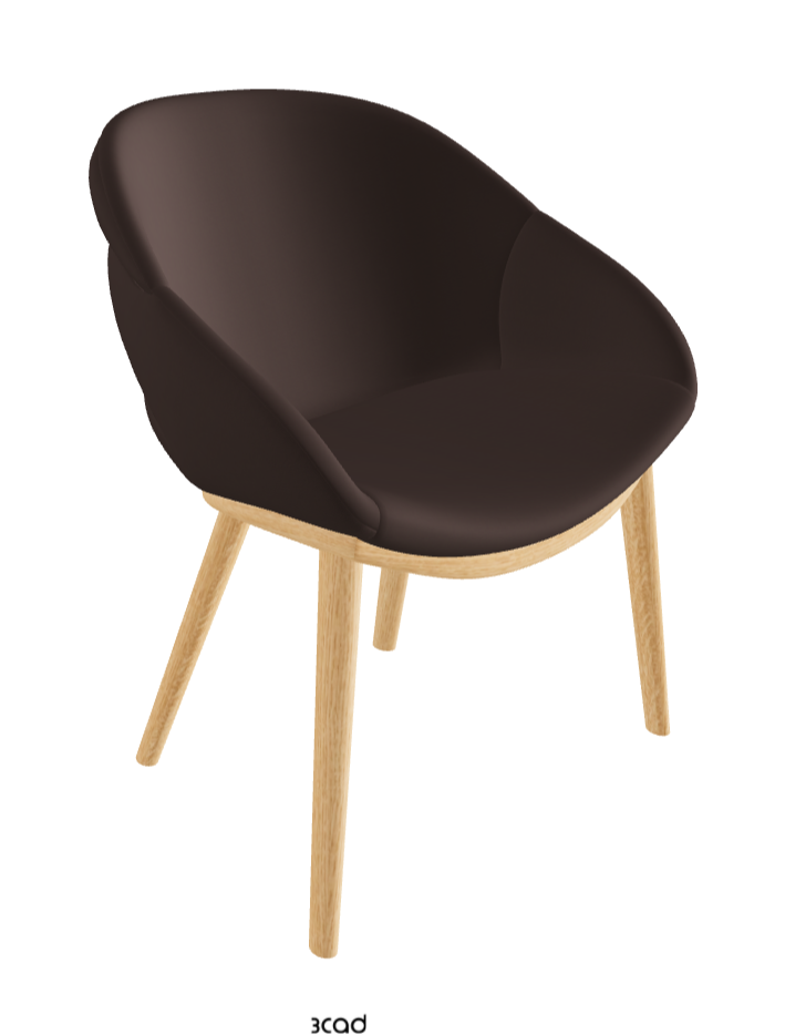 Camilla Dining Armchair_Natural Ashwood_Soft Leather_Marrone