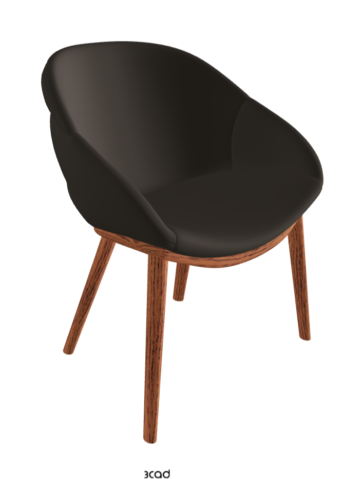 Camilla Dining Armchair_Canaletto Walnut Stained Ashwood_Synthetic Leather_Fossil