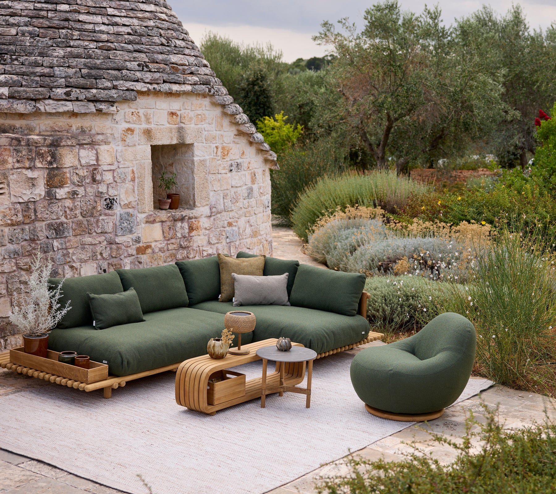 Cane-line Sticks Platform Corner Sofa