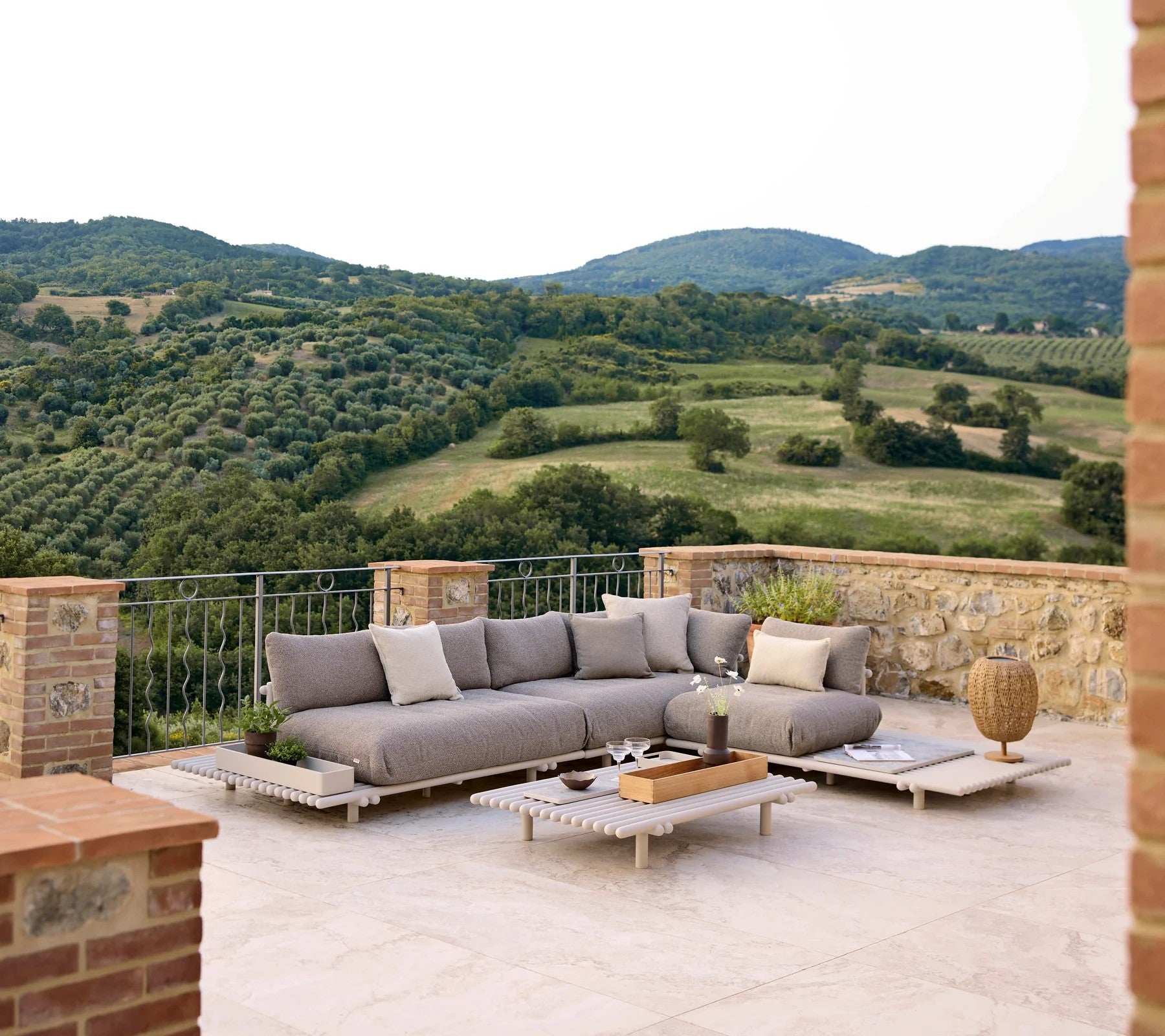 Cane-line Sticks Platform Corner Sofa Large