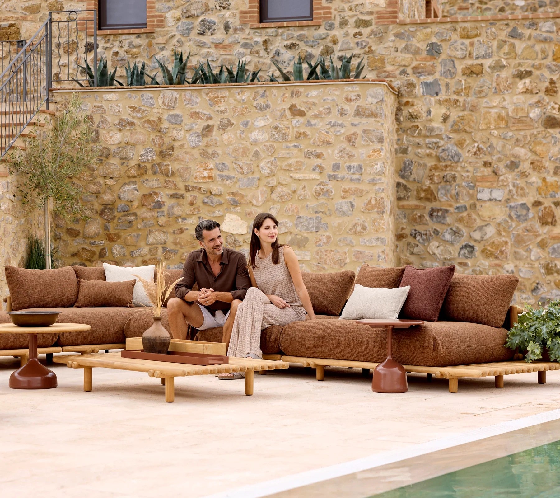 Cane-line Sticks Platform Coffee Table