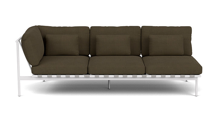 Barlow Tyrie Around Deep Seating Triple Lounge Sofa with Aluminium Left Arm