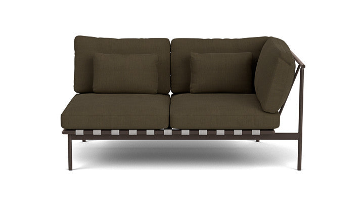 Barlow Tyrie Around Deep Seating Double Lounge Sofa with Aluminium Right Arm