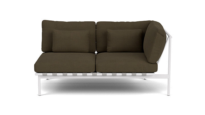 Barlow Tyrie Around Deep Seating Double Lounge Sofa with Aluminium Right Arm