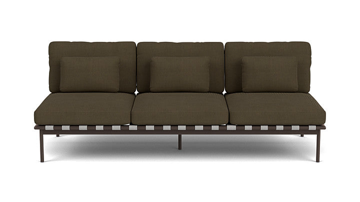 Barlow Tyrie Around Deep Seating Triple Lounge Sofa Without Arms