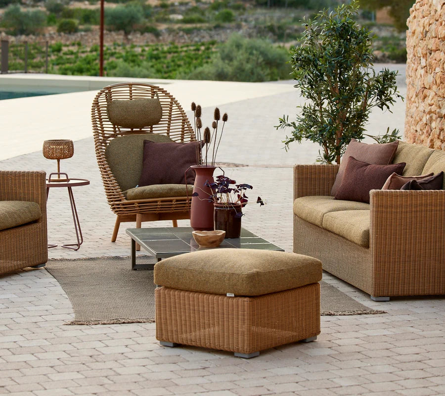 Cane-line Chester Footstool/Coffee Table