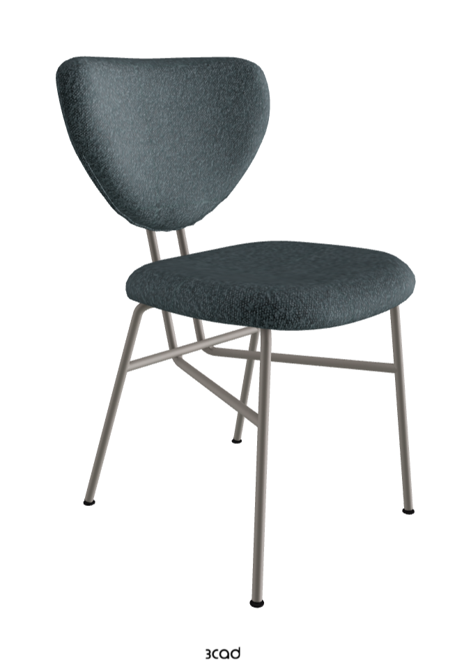 Chloe Dining Chair_Titanium Embossed_Fabric_B245