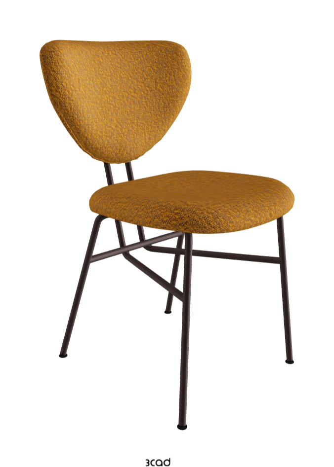 Chloe Dining Chair_Bronze Embossed_Fabric_B247