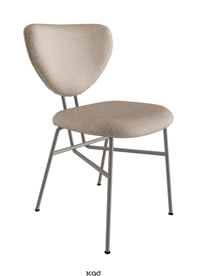 Chloe Dining Chair_Titanium Embossed_Fabric_B732