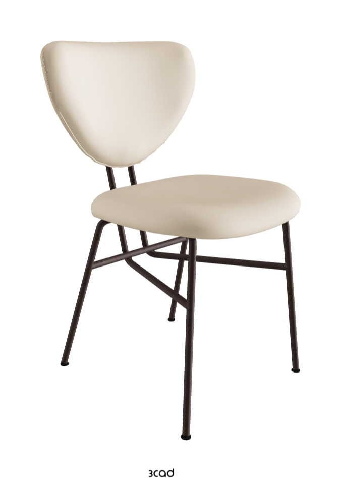 Chloe Dining Chair_Bronze Embossed_Fabric_B920