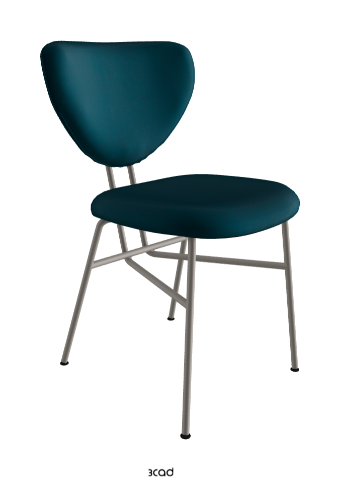 Chloe Dining Chair_Titanium Embossed_Fabric_B928