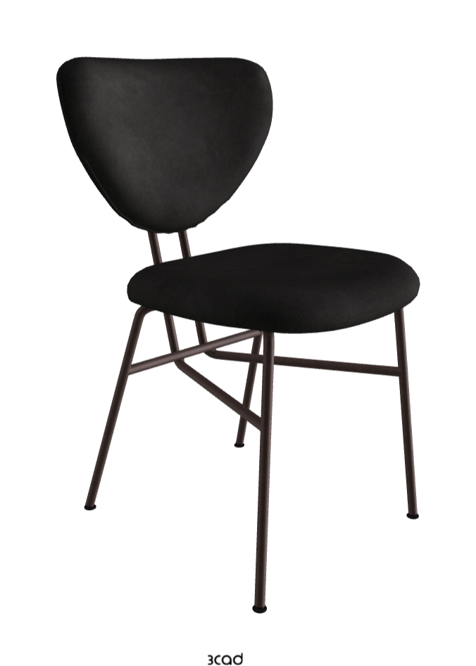 Chloe Dining Chair_Bronze Embossed_Micro Nubuk_Lead