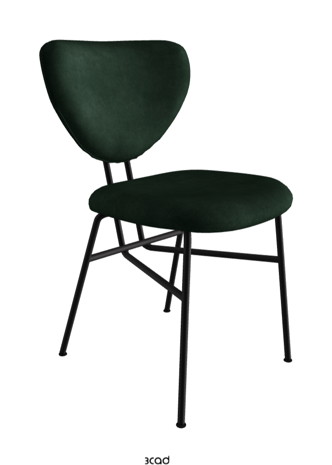 Chloe Dining Chair_Black Embossed_Micro Nubuk_Musk