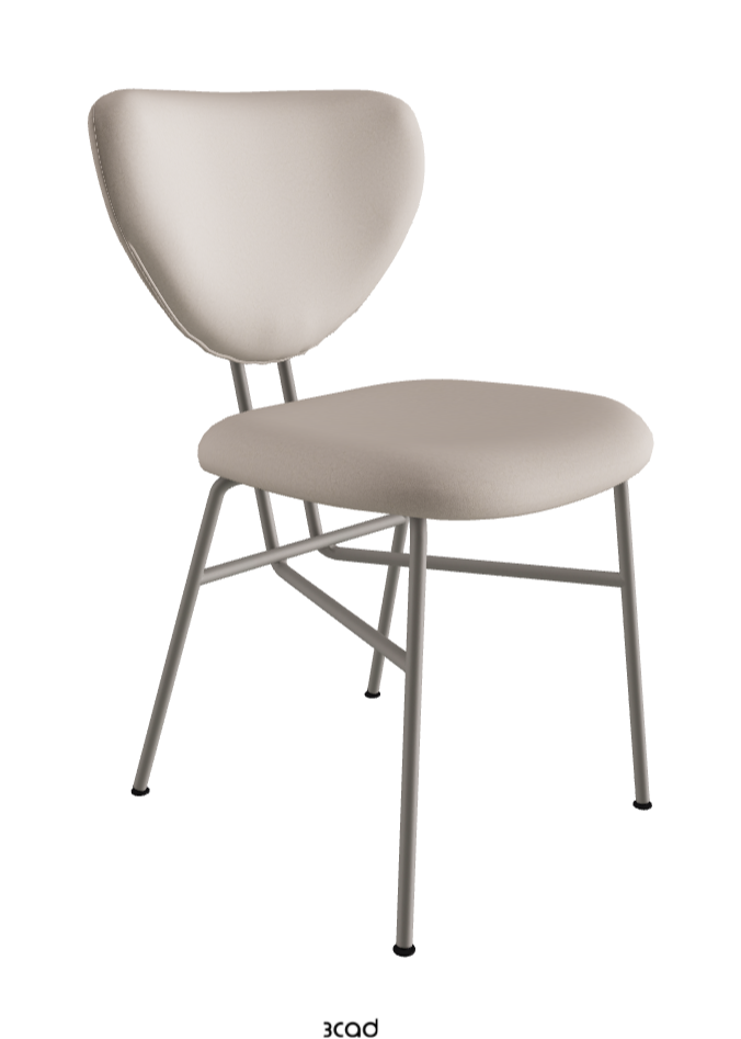 Chloe Dining Chair_Titanium Embossed_Glove Soft Leather_Dover