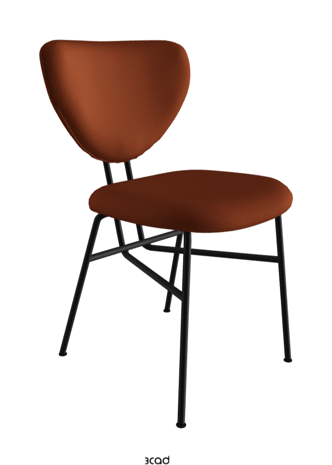 Chloe Dining Chair_Black Embossed_Glove Soft Leather_Barrique