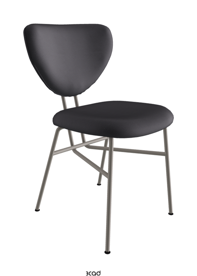 Chloe Dining Chair_Titanium Embossed_Soft Leather_Atlantico
