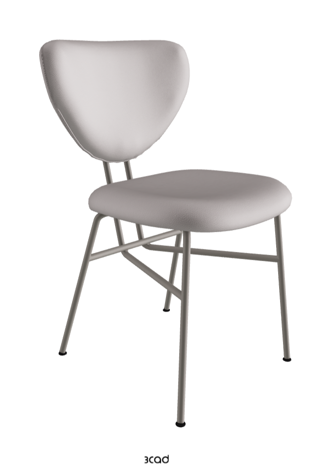 Chloe Dining Chair_Titanium Embossed_Soft Leather_Canova