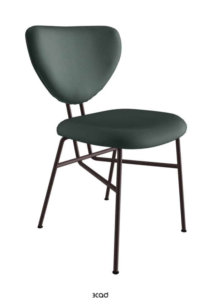 Chloe Dining Chair_Bronze Embossed_Soft Leather_Sherwood