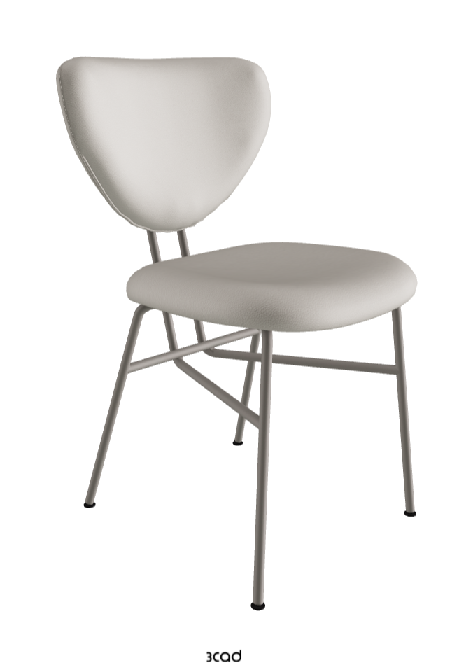 Chloe Dining Chair_Titanium Embossed_Soft Leather_Artico