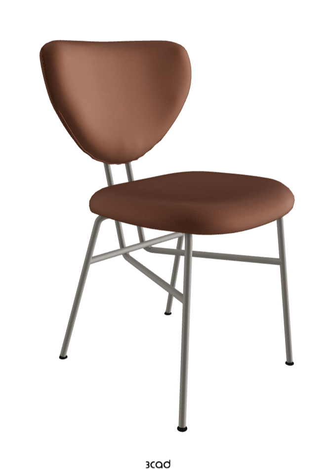Chloe Dining Chair_Titanium Embossed_Soft Leather_Siena