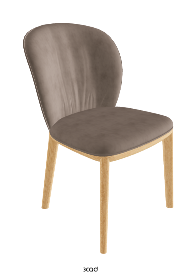 Cattelan Italia Chris Dining Chair – Fabric, Micro Nubuk & Synthetic Leather