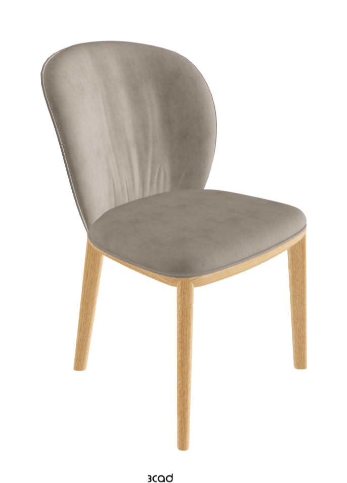 Cattelan Italia Chris Dining Chair – Fabric, Micro Nubuk & Synthetic Leather