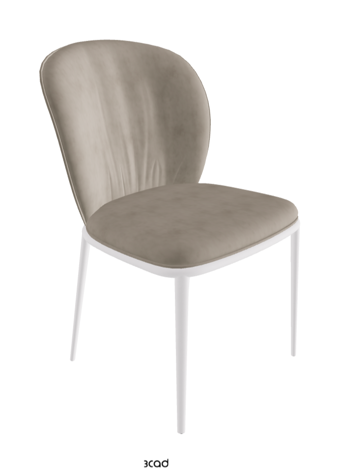 Chris ML Dining Chair_Pearl Embossed_Micro Nubuk_Shadow