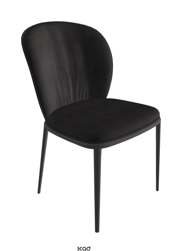 Chris ML Dining Chair_Graphite Embossed_Micro Nubuk_Charcoal