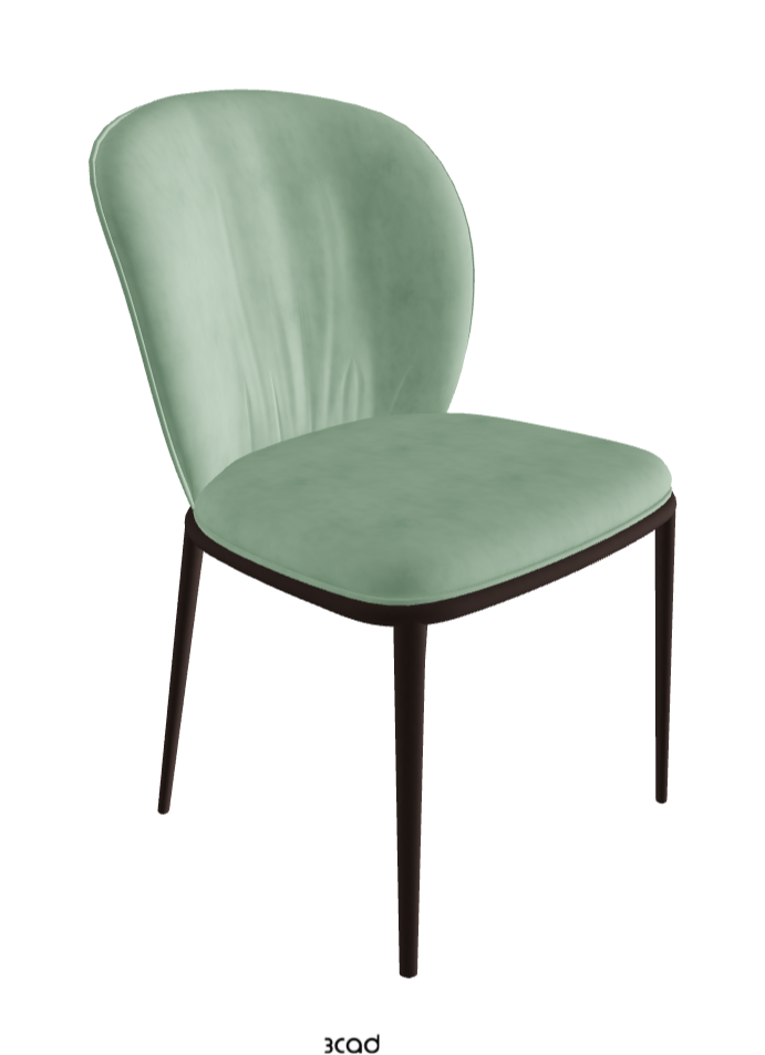 Chris ML Dining Chair_Bronze Embossed_Micro Nubuk_Mint