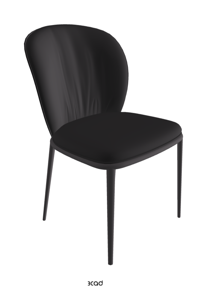 Chris ML Dining Chair_Graphite Embossed_Glove Soft Leather_Hornet