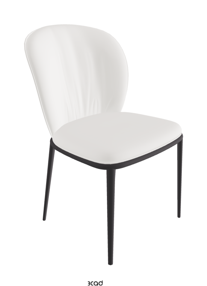 Chris ML Dining Chair_Graphite Embossed_Soft Leather_Palladio