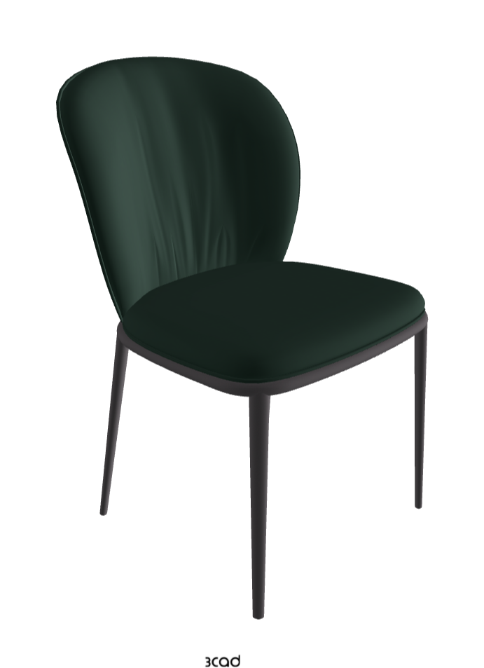 Chris ML Dining Chair_Graphite Embossed_Soft Leather_Sherwood