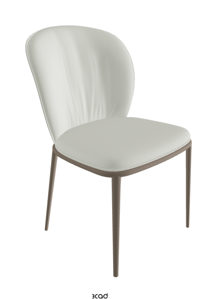 Chris ML Dining Chair_Titanium Embossed_Soft Leather_Artico