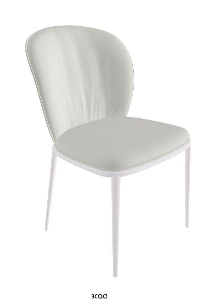 Chris ML Dining Chair_Pearl Embossed_Soft Leather_Artico