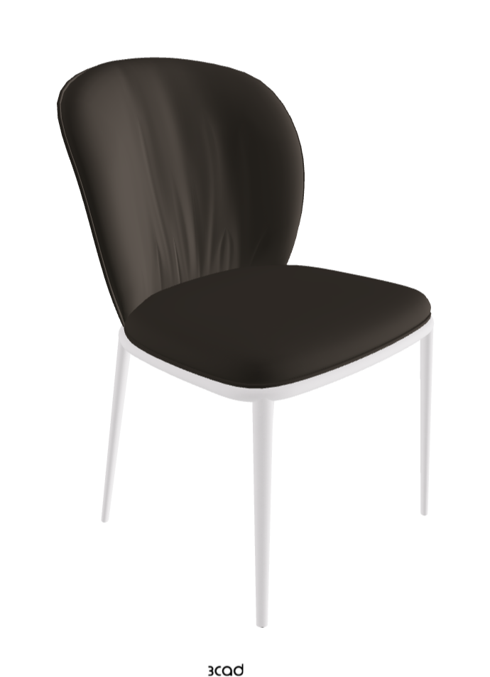 Chris ML Dining Chair_Pearl Embossed_Synthetic Leather_Fossil