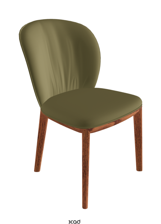 Chris Dining Chair_Canaletto Walnut Stained Ashwood_Glove Soft Leather_Oliva