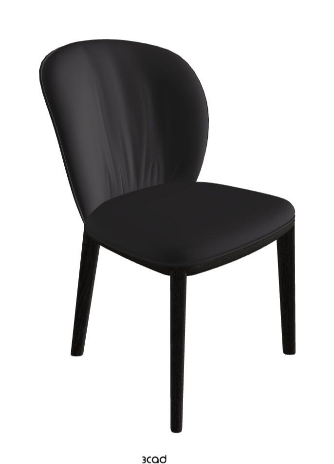 Chris Dining Chair_Open Pore Matt Black Ashwood_Glove Soft Leather_Hornet