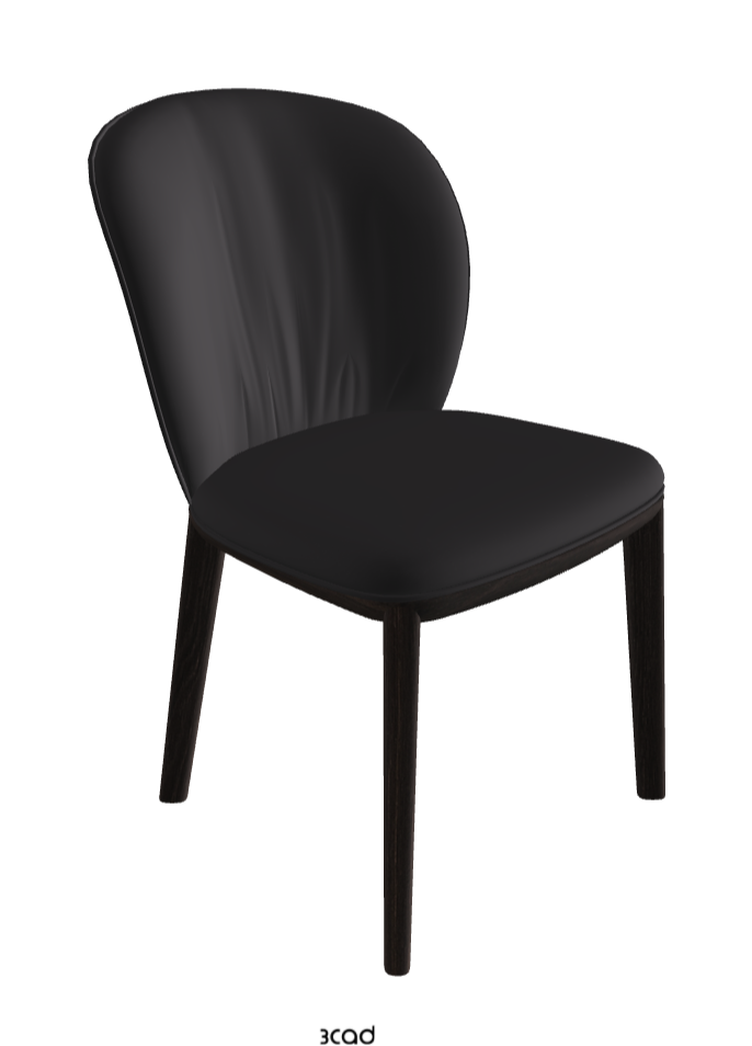 Chris Dining Chair_Burned Oak Stained Ashwood_Glove Soft Leather_Hornet