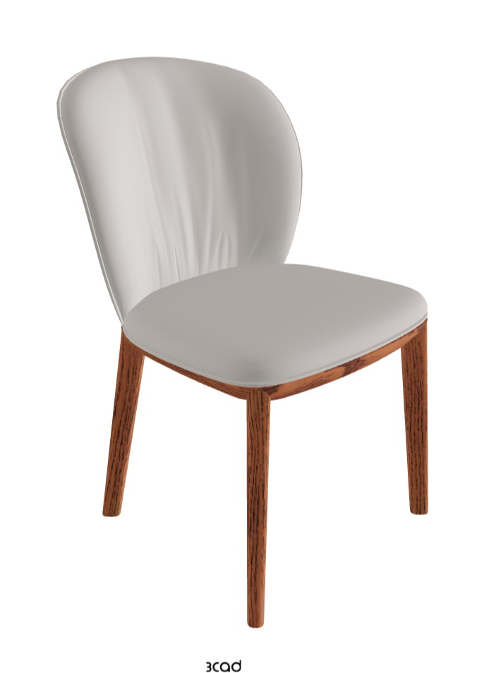 Chris Dining Chair_Canaletto Walnut Stained Ashwood_Soft Leather_Dakota