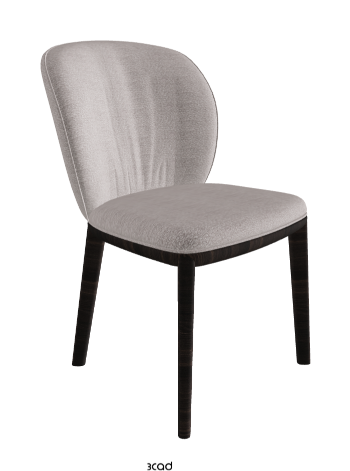 Chrishell Dining Chair_Burned Oak Stained Ashwood_Fabric_B243