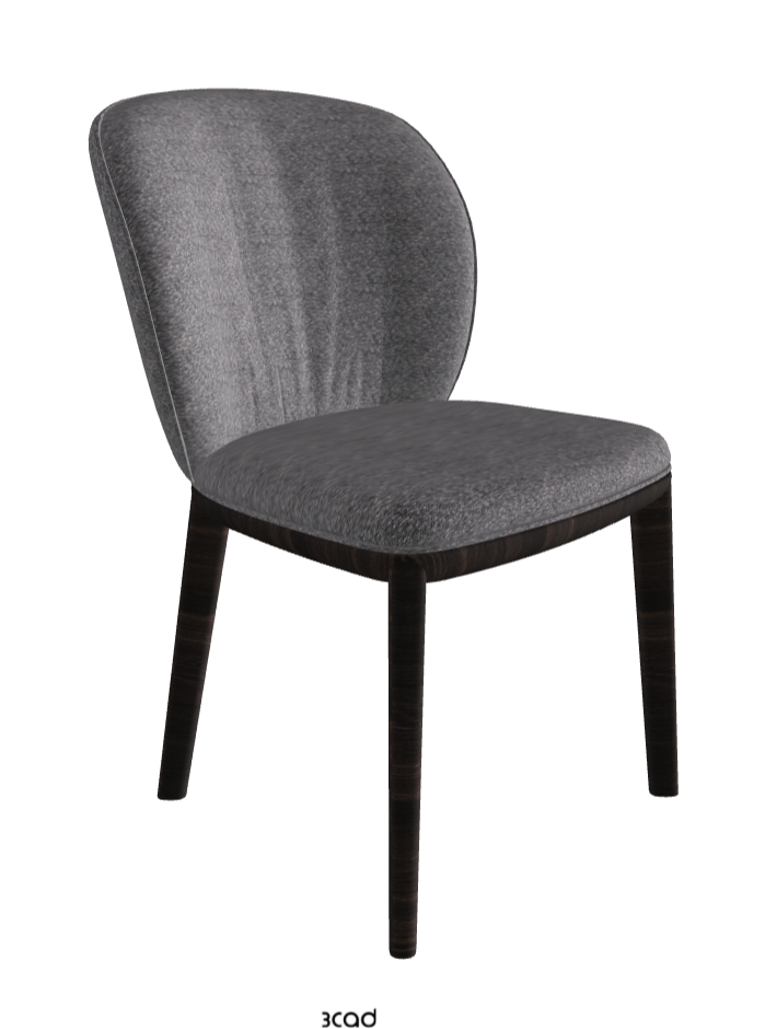 Chrishell Dining Chair_Burned Oak Stained Ashwood_Fabric_B244