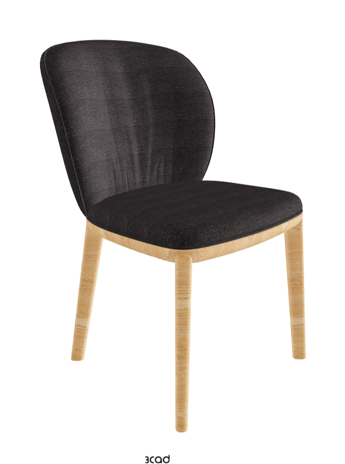 Chrishell Dining Chair_Natural Ashwood_Fabric_B246