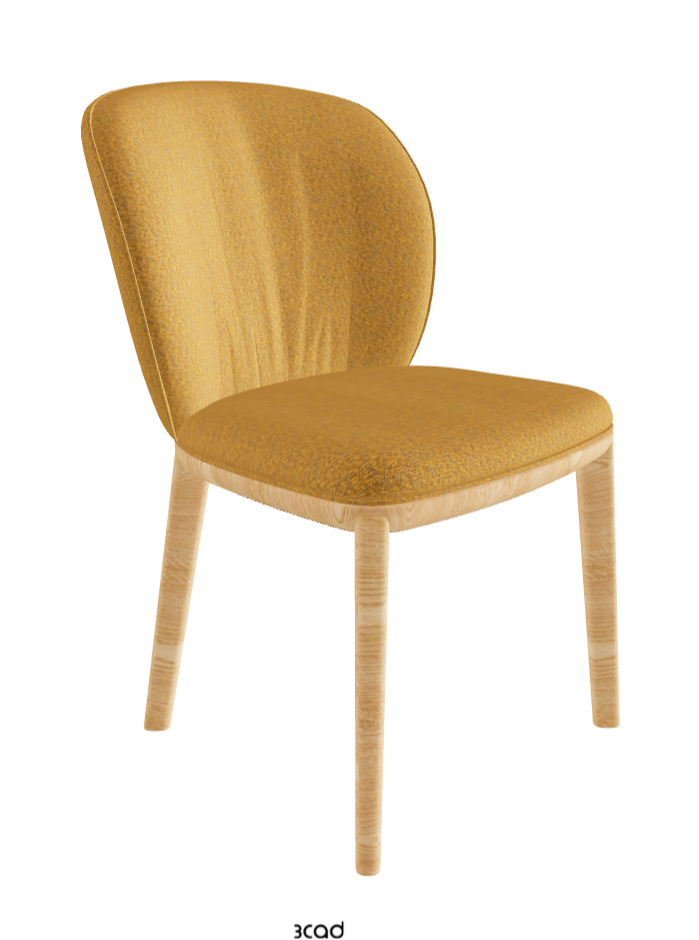 Chrishell Dining Chair_Natural Ashwood_Fabric_B247