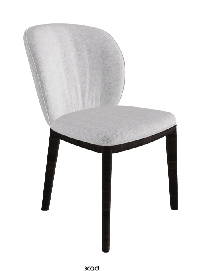 Chrishell Dining Chair_Burned Oak Stained Ashwood_Fabric_B811