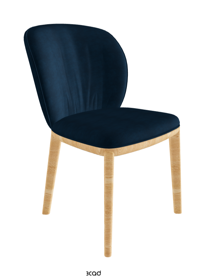Chrishell Dining Chair_Natural Ashwood_Fabric_B929