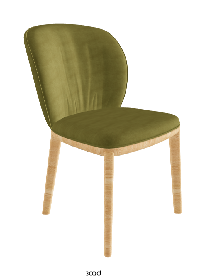 Chrishell Dining Chair_Natural Ashwood_Fabric_B931
